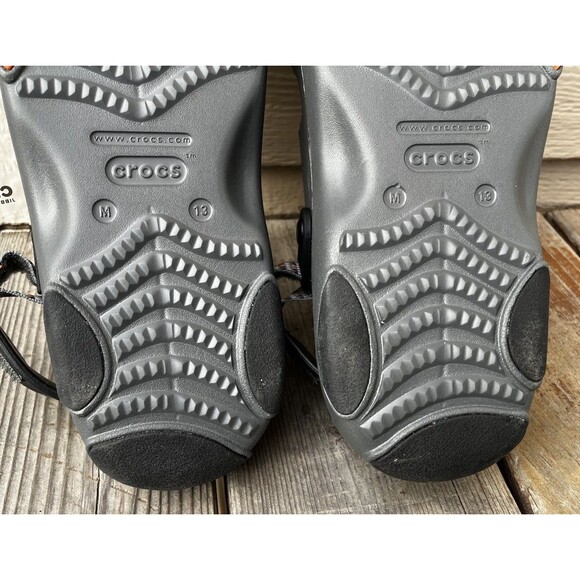 New! Crocs Classic All Terrain Men’s 13 Sandals - Slate Gray/Orange main image 7